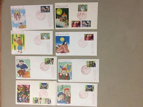 Eight Japan fdc-two sets