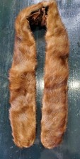 Vintage Mink Fur Stole Wrap Collar 38 inches long