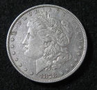 1878 8TF - MORGAN SILVER  DOLLAR  -  XF / EF  - Cleaned - 8 Tail Feathers