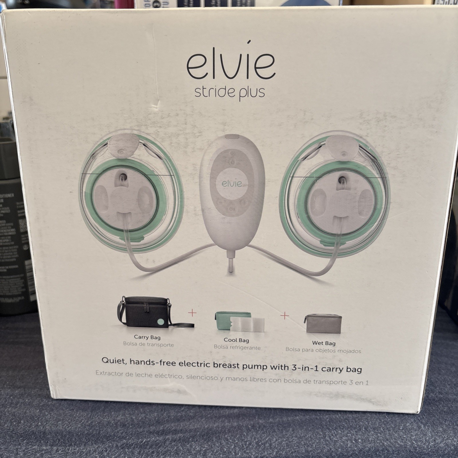 Elvie Stride Plus Double Electric Breast Pump Hands-Free Ultra Quiet App Controlled-image