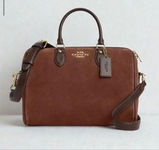 COACH Rowan Large Satchel Bag High Quality Leather Excellent Storage