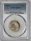 1930 Buffalo 5c Nickel PCGS MS 65