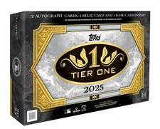 2025 Topps Tier One Baseball Hobby Box Factory Sealed 2 Autos– Free Shipping!