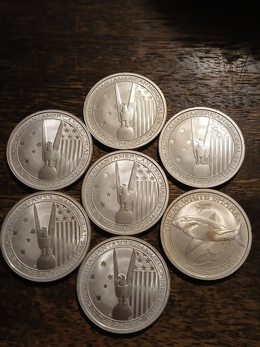 (7) 1/2 oz .999 Silver Coins. Queen/Great White. Australia. Free Shipping. - Picture 5 of 8