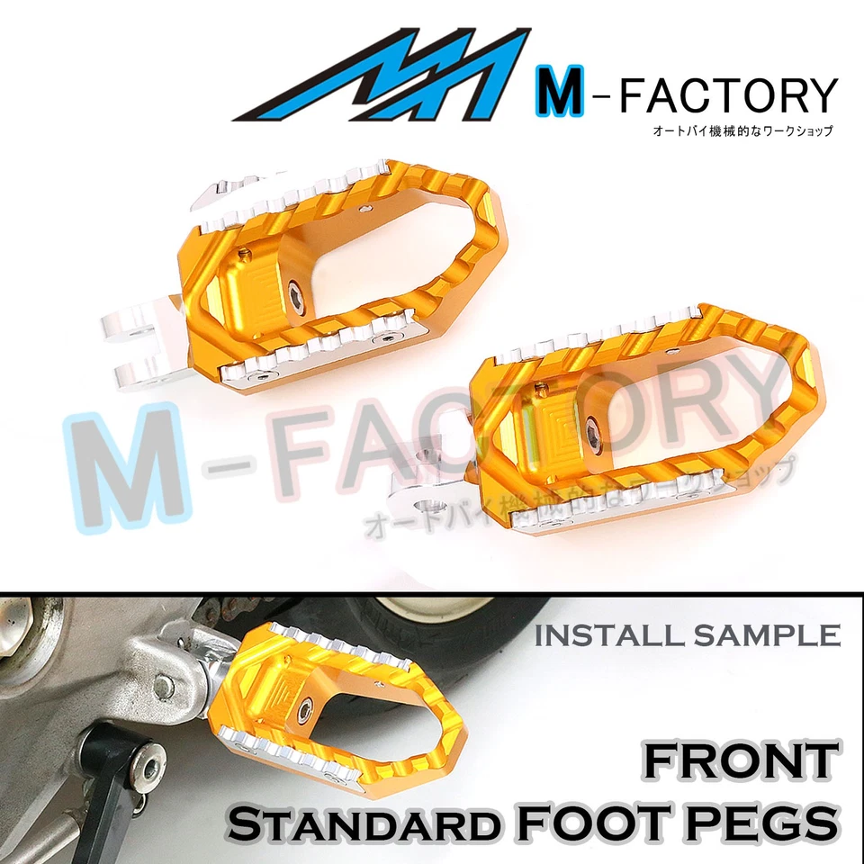 Estriberas anchas delanteras CNC para MV Agusta 750 910 910R S 989R Brutale Foto 2 de 4