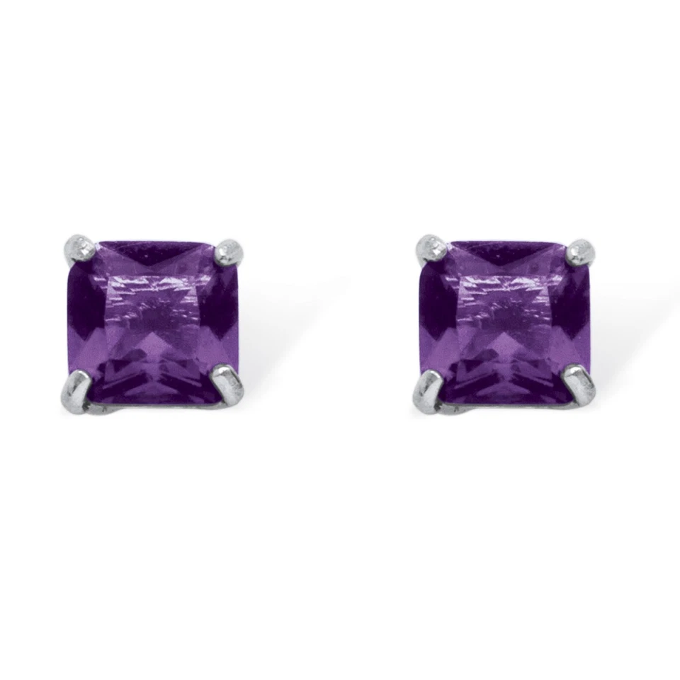 .925 Sterling Silver Stud Birthstone Earrings - Image 2 of 4
