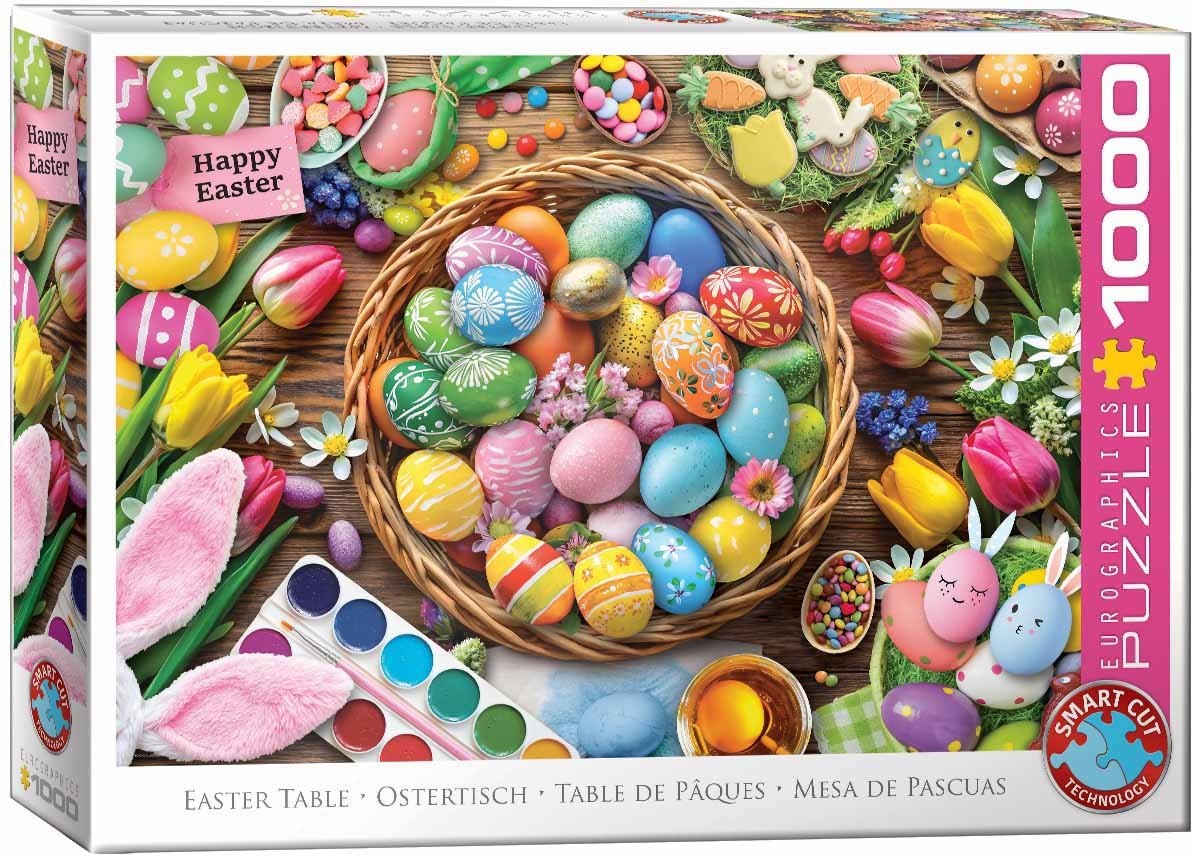 Easter Table Eurographics Smart Cut 1000 Piece Jigsaw Puzzle NEW Release 2026