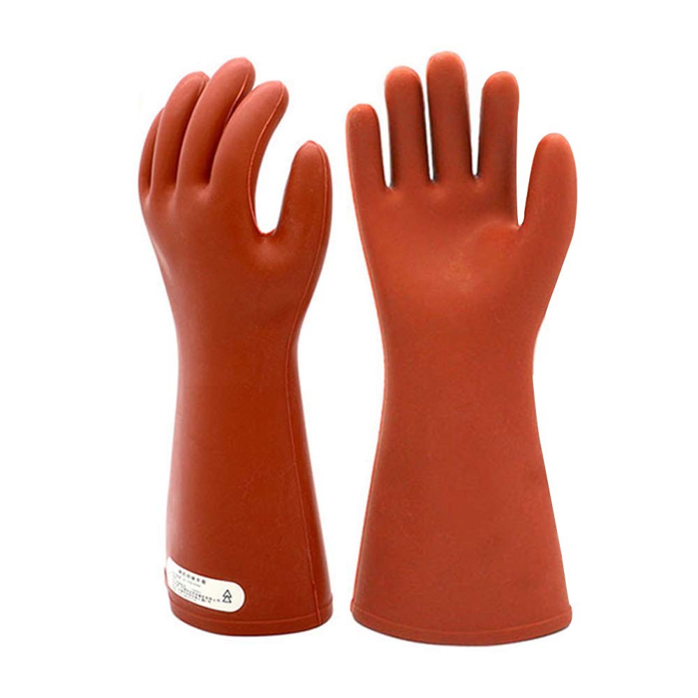 Electrical Insulated Rubber Gloves Electrician 12Kv High Voltage Safety