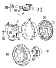 Genuine Mopar Wheel Cylinder Assembly Right 5191305AA