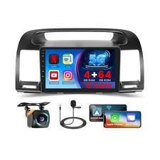 [5G WiFi 4+64G] Hikity Android 15 Radio for 2000-2006 Toyota Camry with Wirel...