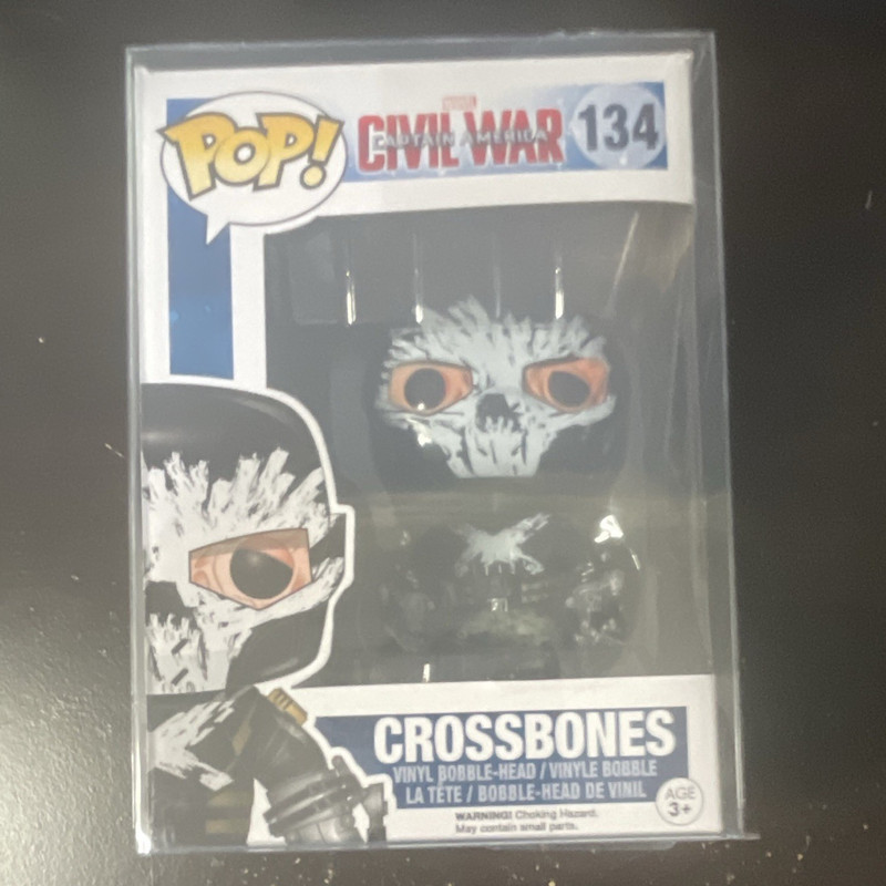 Funko Pop! Marvel Crossbones Bobble-Head #134 w/ Protector