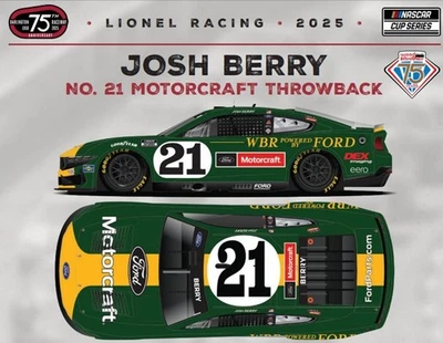 JOSH BERRY 2025 DARLINGTON MOTORCRAFT RETRO  1/24 ARC DIECAST - Picture 5 of 5