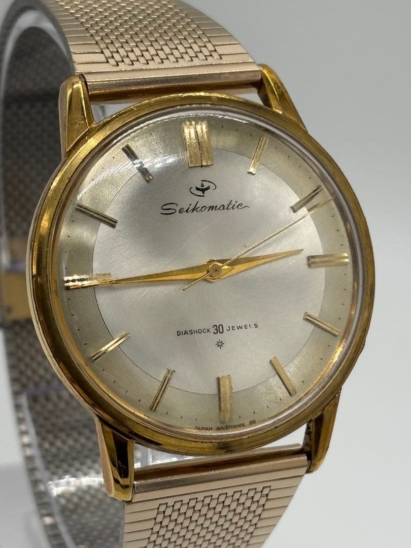 YA−MAN IS-101N GOLD Seiko Seikomatic 15007DE Vintage 30 Jewels Gold Automatic Mens