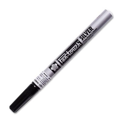 SAKURA Permanent-Marker Pen-Touch Fein silber