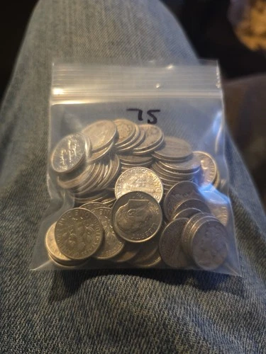 New ListingMixed Lot Barber And Silver Dimes  75 Total