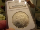 BEAUTIFUL GEM GRADED 1900-P MORGAN DOL  NGC MS 65   AN ALL WHITE GEM  OH