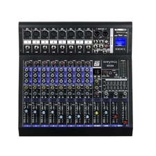 MX-80 Professional Mixer (8-Channel) for Recording DJ Stage Karaoke/W Graphic...