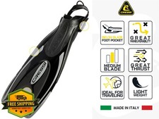 Cressi Palau Adjustable Snorkeling Fins Long Blade Italy