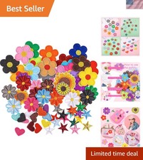 70 Pcs Embroidered Iron on Patches on Patches for Clothing Assorted Styles