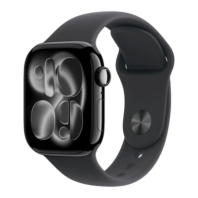 Apple Watch Series 11 42mm Cell Jet Black Case w Black Sport Band