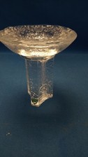 Crystal ORREFORS Pedestal Ice Candle Holder Olympic Torch  Swedish 1984