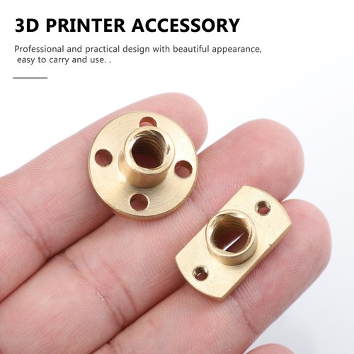 6 Pcs 3d Drucker Zubehör Trapezgewindemuttern Aus Messing Nützliche - Bild 7 von 12