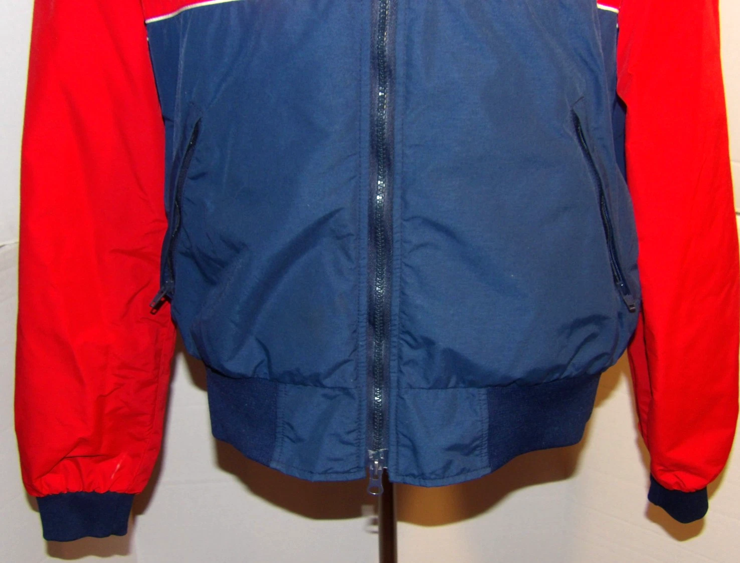 VINTAGE 1985 "McLAREN NORTH AMERICA" EMBROIDERED JACKET! CB SPORTS! RED & NAVY S image 6