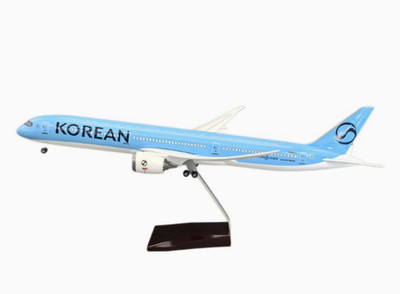 1:145 47CM KOREAN BOEING 787-10 Airplane Led Sound Light Resin Aircraft Model