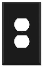 OVERSIZED Metal Outlet Cover, 1 Gang OVERSIZE Electrical Duplex Outlet Cover ...