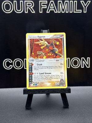 Team Magma's Aggron 7/95 Team Magma vs Team Aqua Holo Pokemon Card