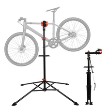 Mountain Bike Road Bike Stand,Adjustable Foldable 66LBS Bicycle Stand,Tool Tray