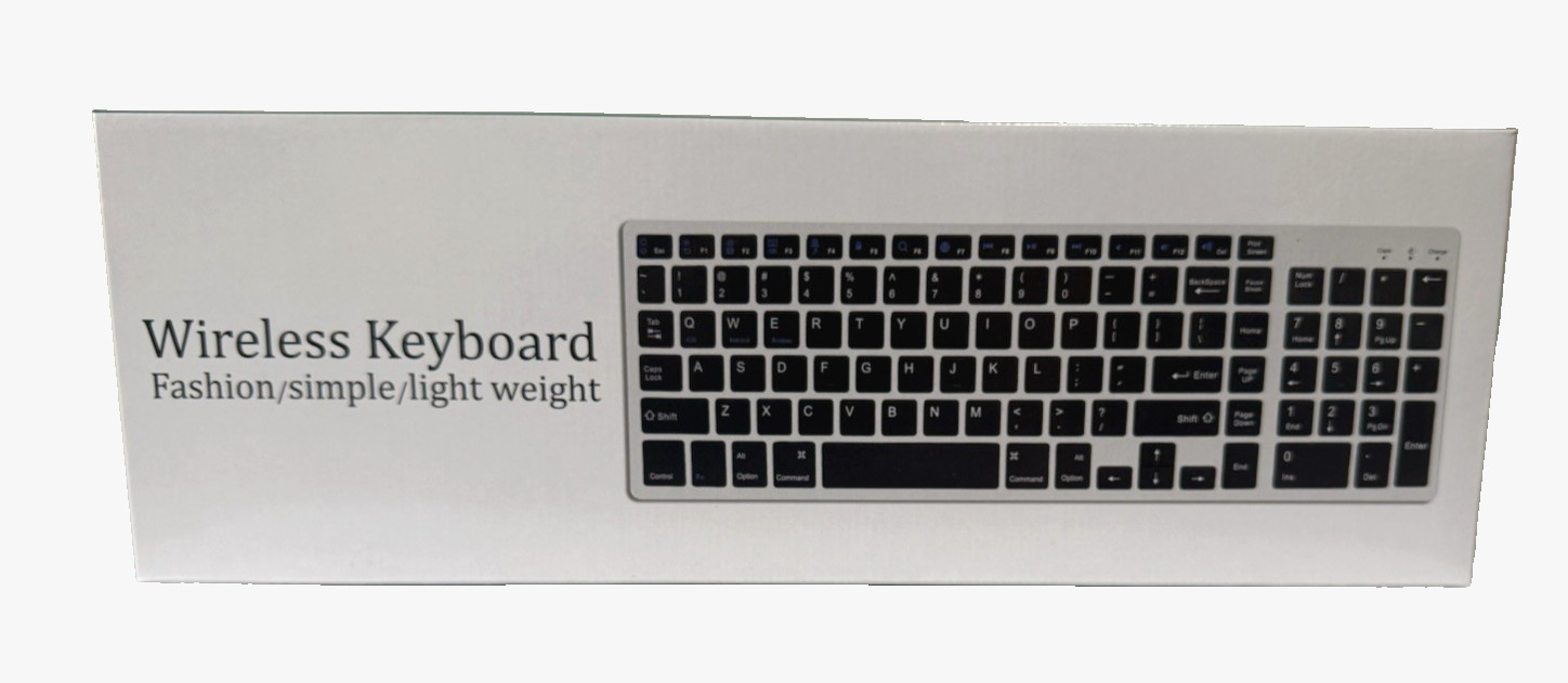 Wireless Bluetooth Keyboard &ndash; Slim, Quiet, Rechargeable, Universal for iOS/Andro