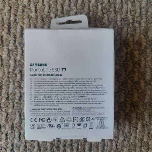 Samsung T7 SSD 1TB (MU-PC1T0T) USB 3.2 Gen 2 External Solid State Drive - 第 2/5 張圖片