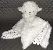 Carters Just One You Security Blanket Lamb White Lovey Soft 12" Plush Doll