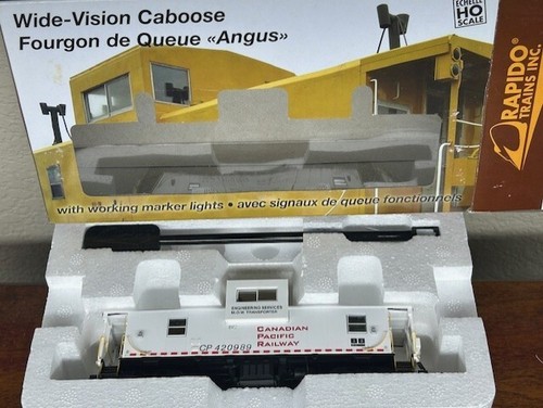 CANADIAN PACIFIC WIDE CABOOSE " HIGHLY DETALED " w/INTERIOR & LEDs- HO Scale NEW - Picture 17 of 18