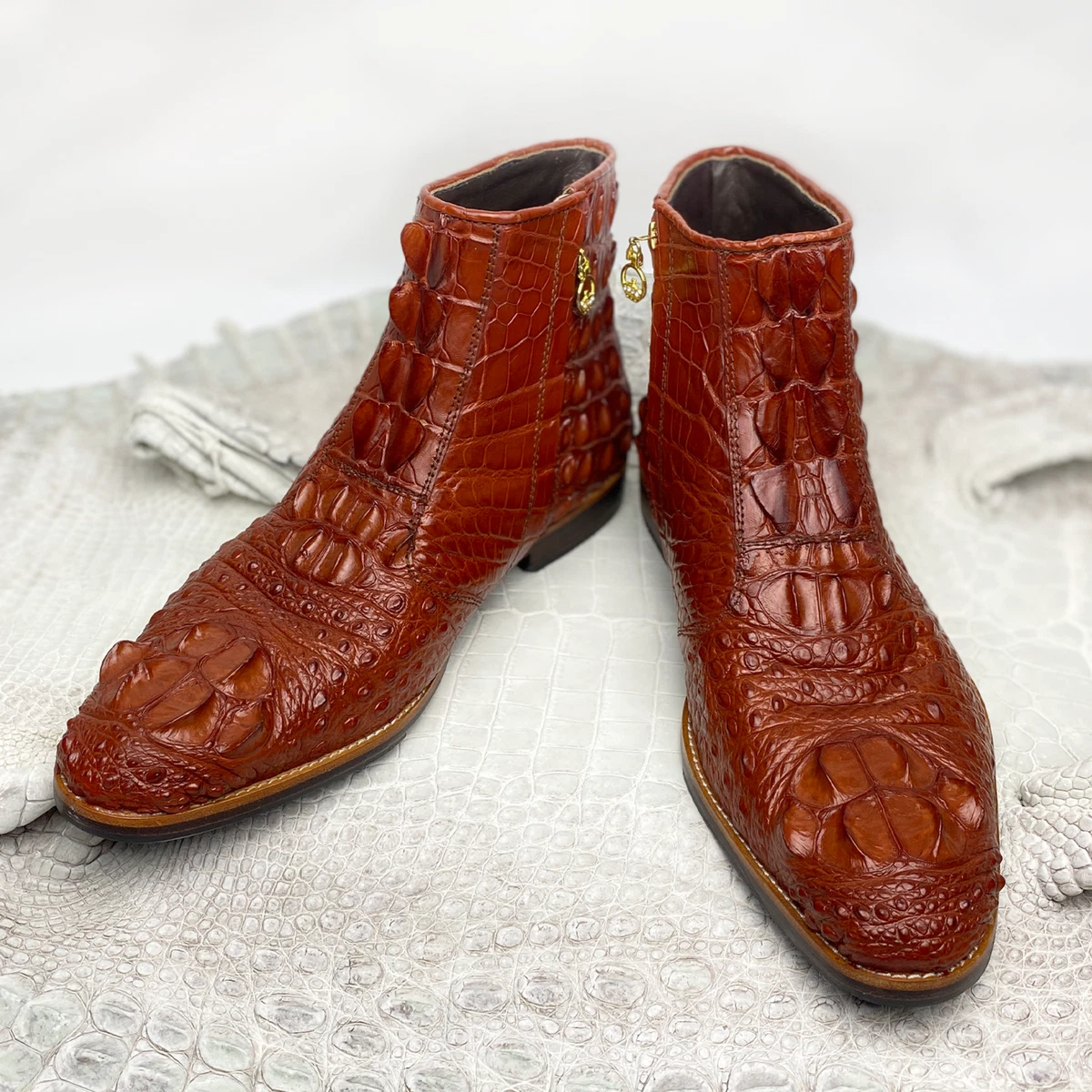 Crocodile ankle boots mens sales