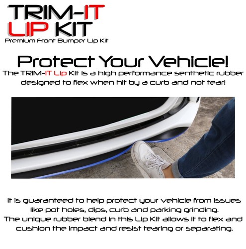 TRIM-IT Lip Kit Universal Fit Bumper Lip Spoiler Body Kit Wing Blue Ram - Foto 3 di 12