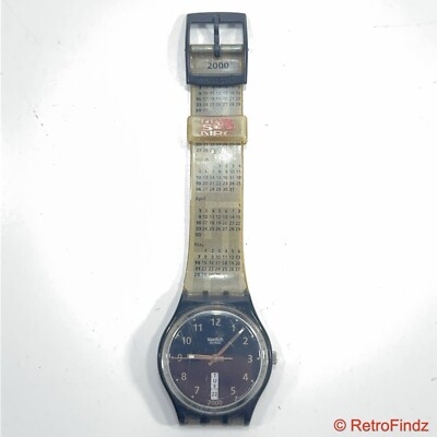Swatch Millennium 2000 Y2K Special Edition Day Date Calendar