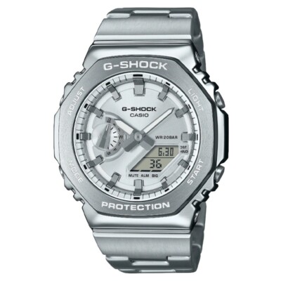 Casio G-Shock G-STEEL Analog-Digital Silver Dial Steel Men's Watch