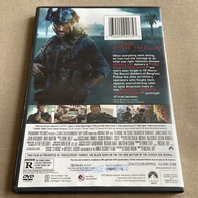 13 Hours: Secret Soldiers of Benghazi (DVD 2016) Libya Military