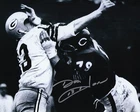 PACKERS Don Horn signed 8x10 photo w/ #13 vs Bears AUTO Green Bay QB Autographed