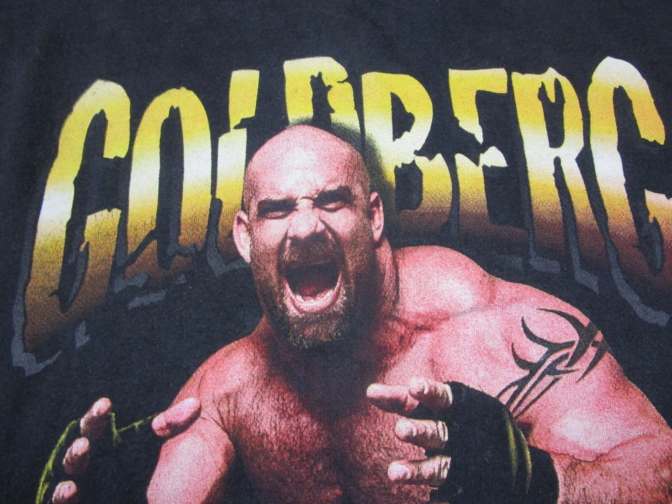 Camiseta Gráfica Goldberg Vintage 1998 WCW Wrestling Fear The Spear Tamanho (XL) - Imagem 4 de 4