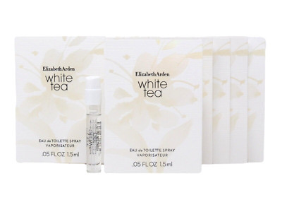 ELIZABETH ARDEN WHITE TEA EDT 1.5ml .05fl oz x 10 PERFUME SPRAY SAMPLE VIALS