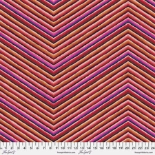 Free Spirit Kaffe 85 & Fabulous by Kaffe Fassett PWGP090 Red Chevron Cotton