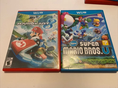 New Super Mario Bros. U & Mario Kart 8 Nintendo Wii U Lot