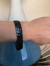 Elegant Black Magnetic Bracelet Men Women Balance Energy Arthritis Pain Relief