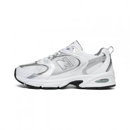 Sneakers NB 530 bianche argento sportive casual mesh morbide moda UK*-* - Foto 7 di 30