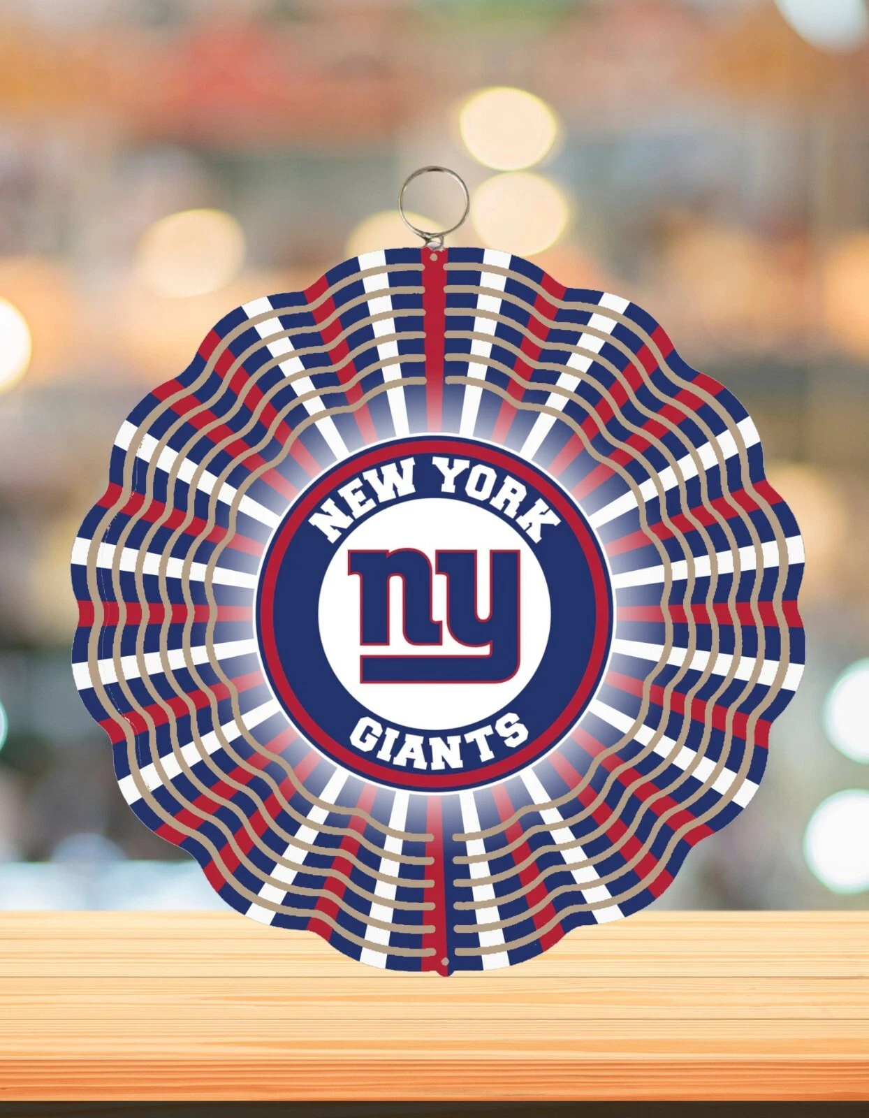 NY Giants Round Wind Spinner