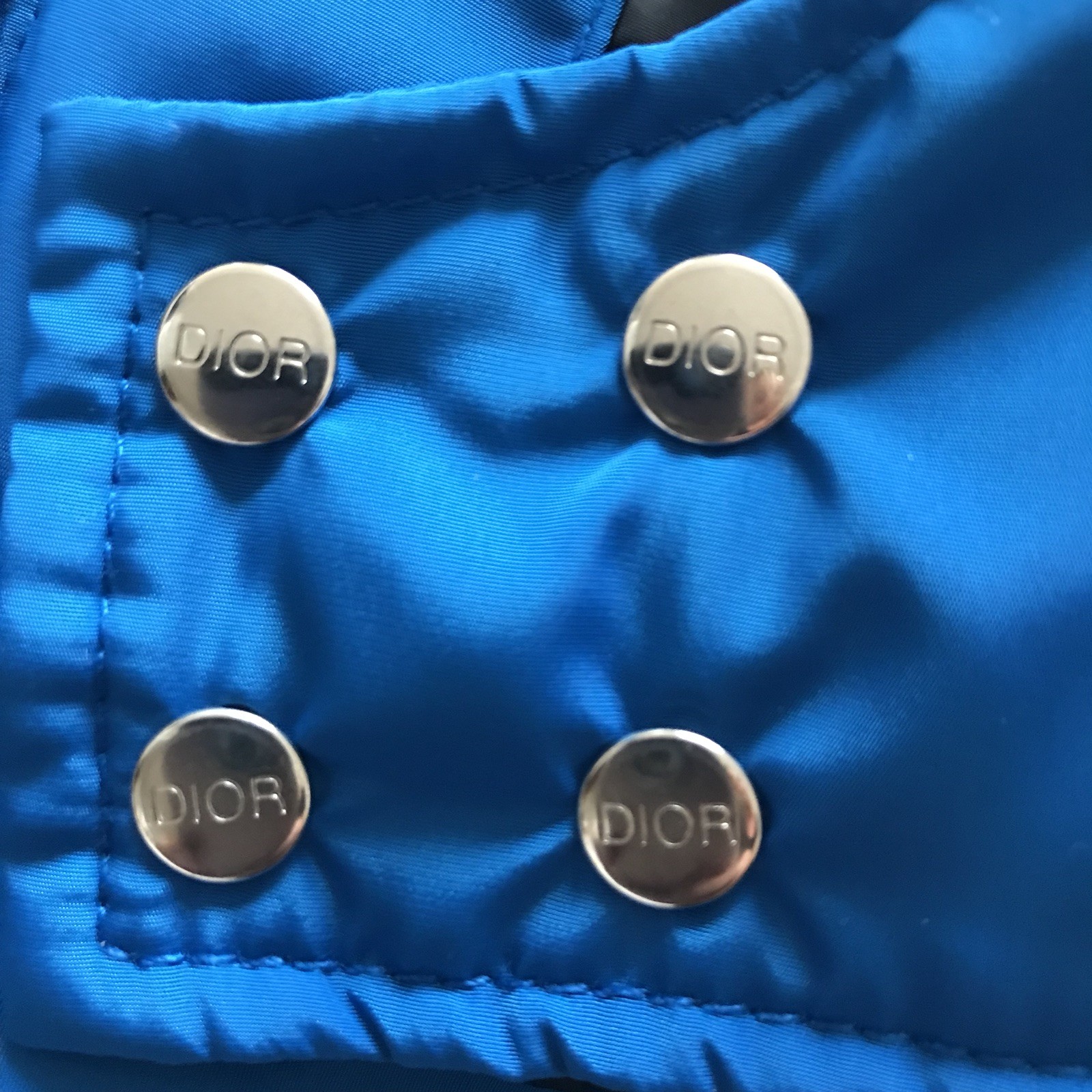 DIOR JR Royal Blue Padded Down Jacket For 10 Y Old Kid image 7