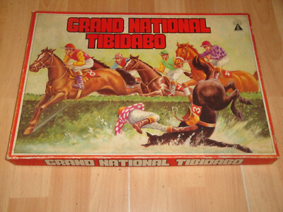 GRAND NATIONAL TIBIDABO JUSAFA BOARD GAME HORSE RACING GOOD CONDITION
